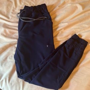 Jaanuu Navy Blue Scrub Joggers